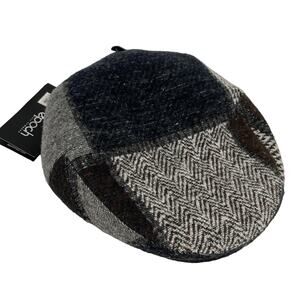 Epoch Hat American Classic Patchwork Ivy Brown Gray Large Wool New